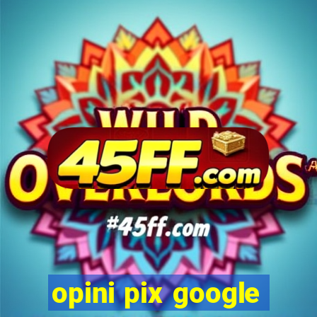opini pix google